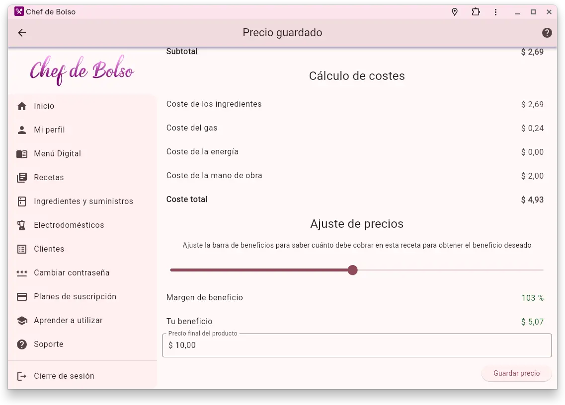 Precificação da receita
